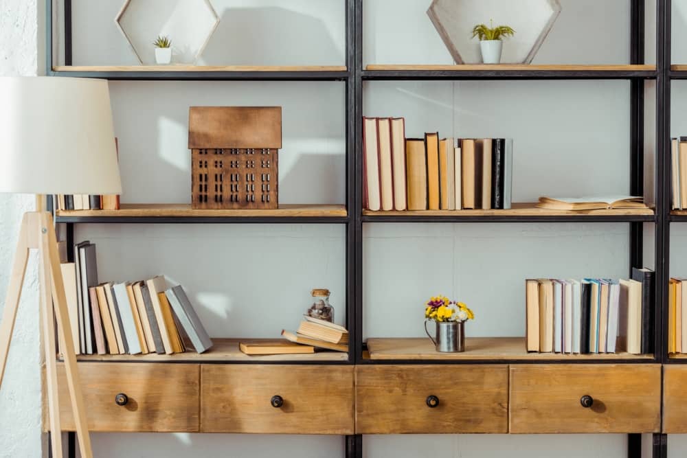 Ideas para decorar el salón: librería 