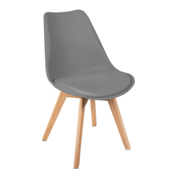 Sillas de comedor LENA DARK GREY X2